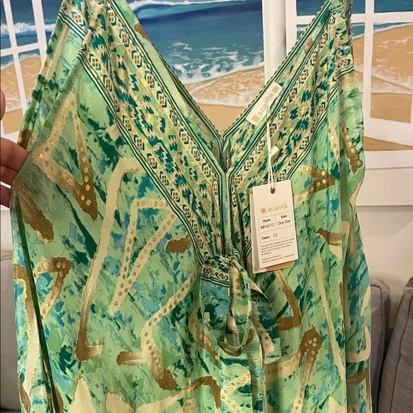 Chic Geometric Maxi Dress with Bow Detail - Picture 8 of 8